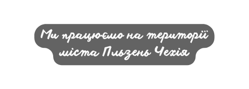 Ми працюємо на території міста Пльзень Чехія